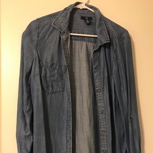 Blue Jean Long Sleeve Shirt Gap Size Medium